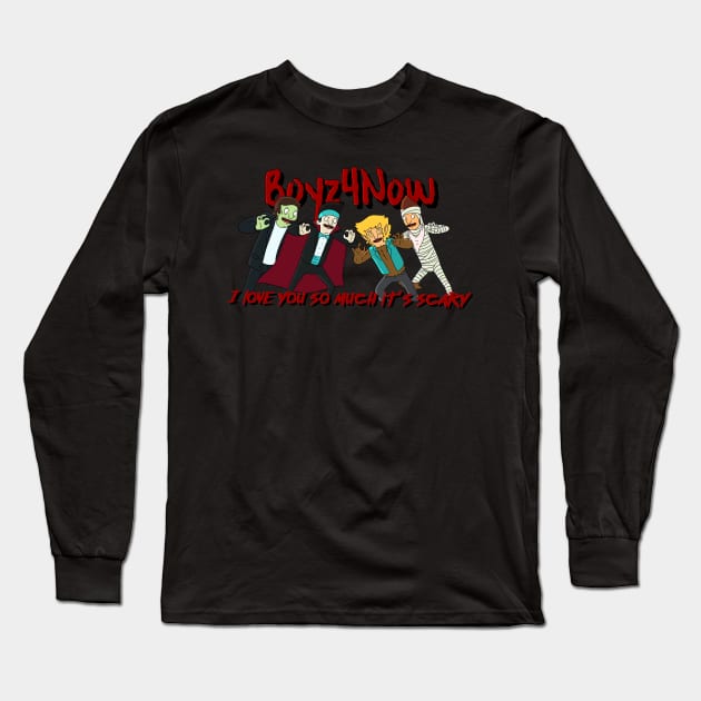 Boyz 4 Now - Scary Long Sleeve T-Shirt by Tommymull Art 